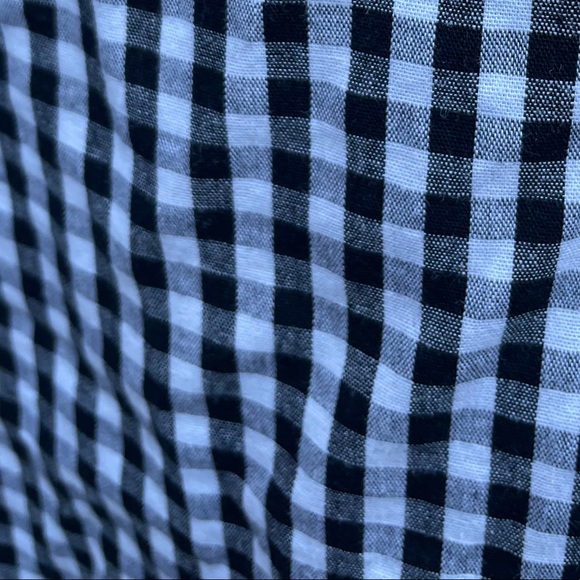 K.zell - Black & White Gingham - Front Tie Top - Picture 5 of 8